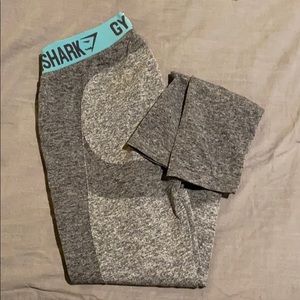 Gymshark leggings, blue and gray